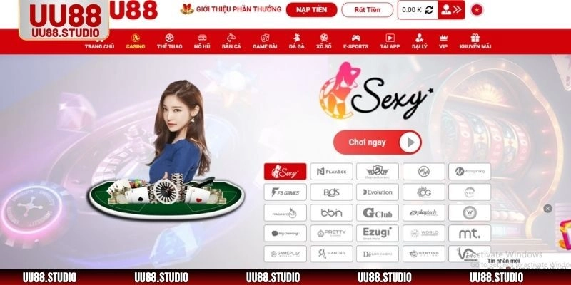 Đa dạng sòng bài trực tuyến quốc tế