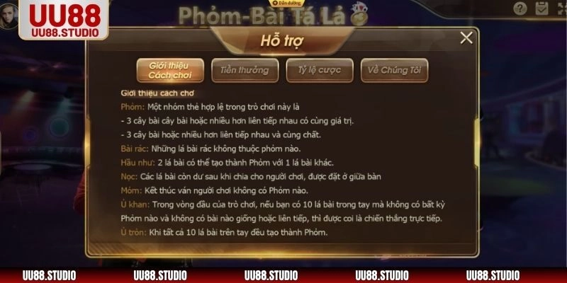 Một số thuật ngữ cần nắm trong Tá Lả Phỏm