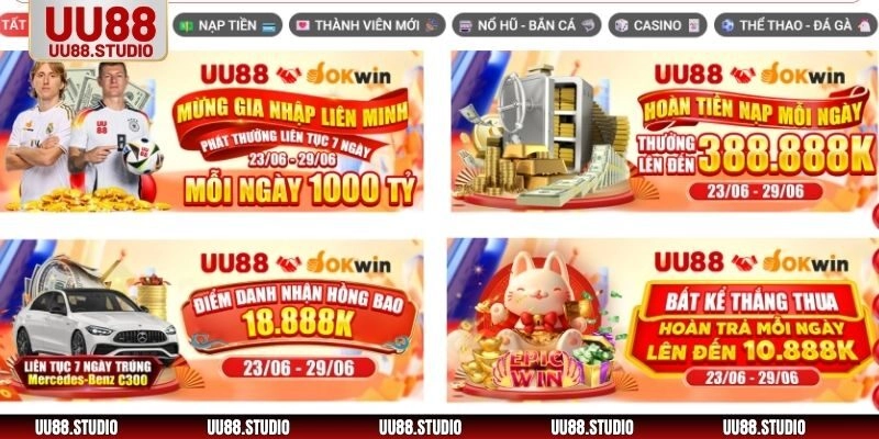 Sân chơi mang đến nhiều chương trình khuyến mãi đặc biệt