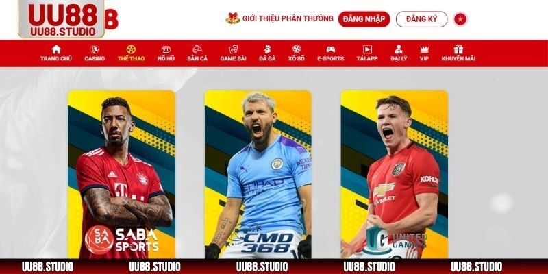 Thể thao là một trong những sảnh cá cược được yêu thích nhất tại UU88